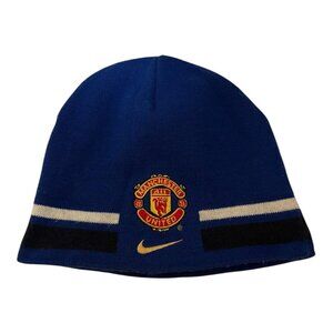 NIKE Vintage Y2K Manchester United Embroidered Beanie 2005-06 Winter Cap
